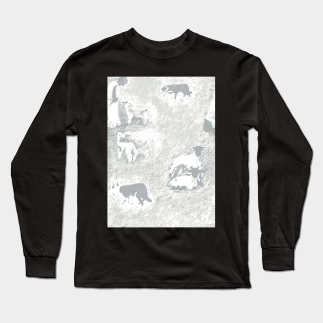 Feeding Da Caddy - Misty Grey Long Sleeve T-Shirt by Juliewdesigns